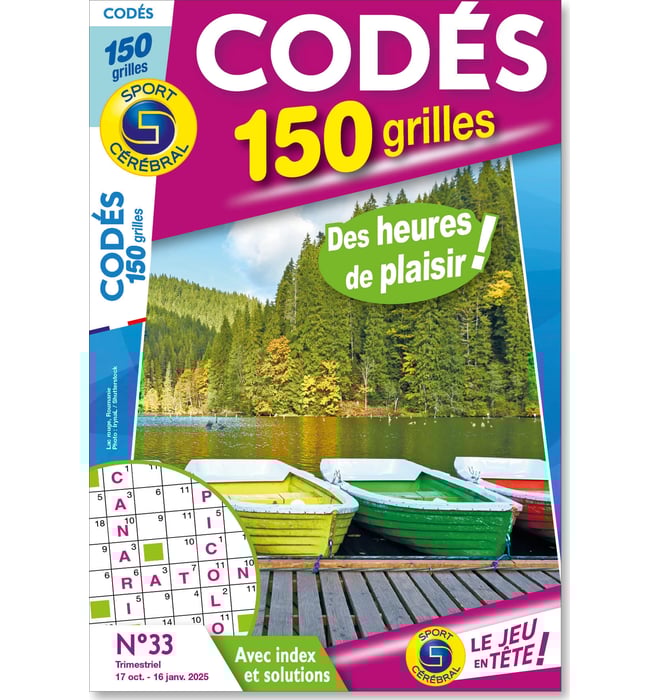 Codés 150 grilles Numéro 33 Codés 150 grilles Numéro 33