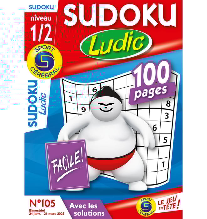 Sudoku Ludic Numéro 105 Sudoku Ludic Numéro 105