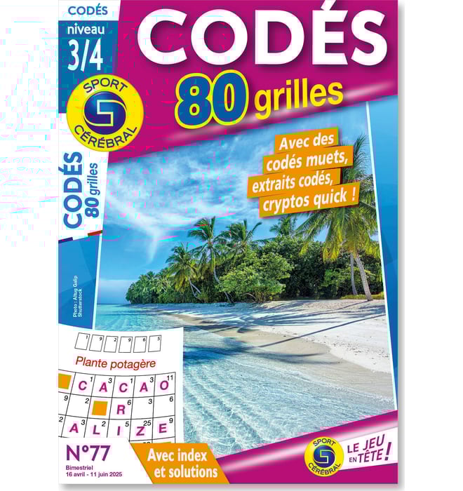 Codés 80 Grilles Niveau 3/4 Numéro 77 Codés 80 Grilles Niveau 3/4 Numéro 77