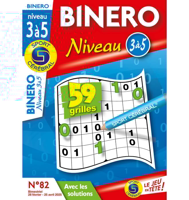 Binero Niveau 3 à 5 Numéro 82 Binero Niveau 3 à 5 Numéro 82