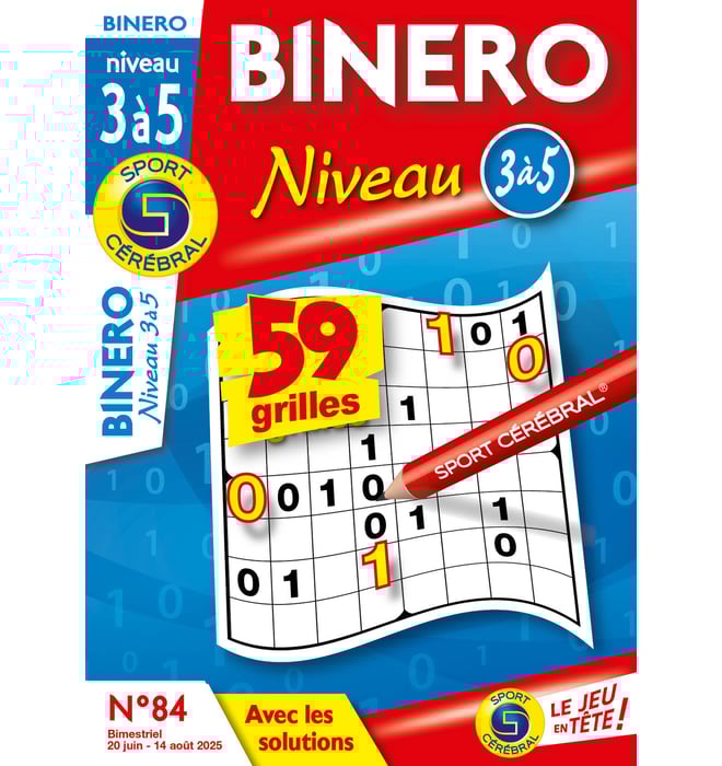 Binero Niveau 3 à 5 Numéro 84 Binero Niveau 3 à 5 Numéro 84