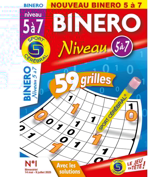 Binero Niveau 5 à 7 Numéro 1 Binero Niveau 5 à 7 Numéro 1