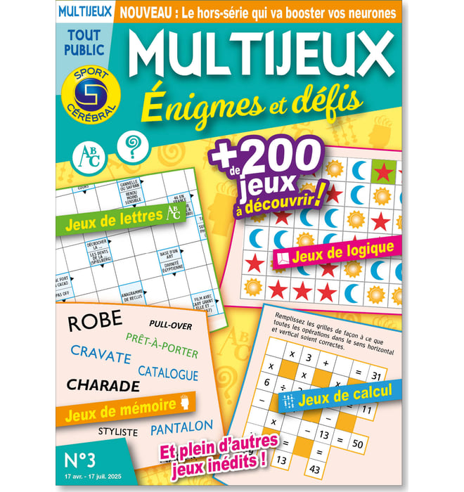 MULTIJEUX Énigmes et défis Hors-série Numéro 3
