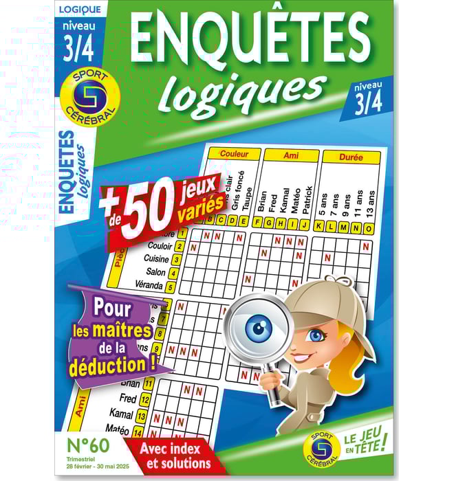 Enquêtes logiques niveau 3/4