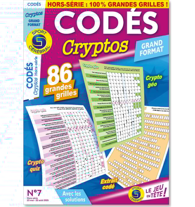 Codés Cryptos grand format Numéro 7 Codés Cryptos grand format Numéro 7