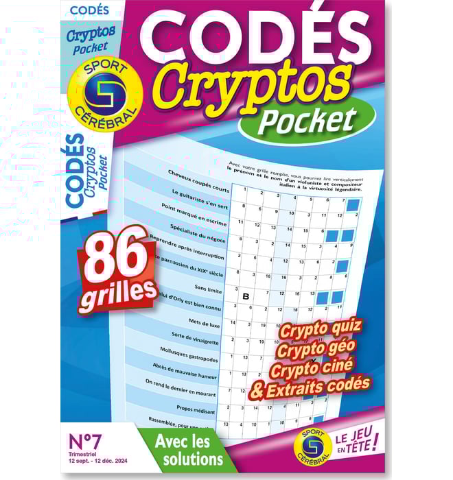 Codés Cryptos Pocket Numéro 7 Codés Cryptos Pocket Numéro 7