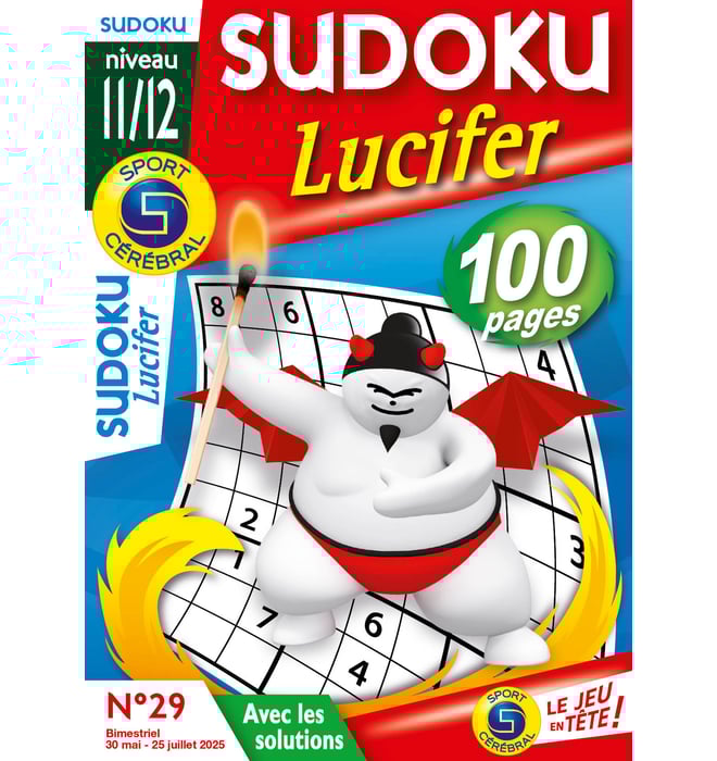 Sudoku Lucifer Numéro 29 Sudoku Lucifer Numéro 29