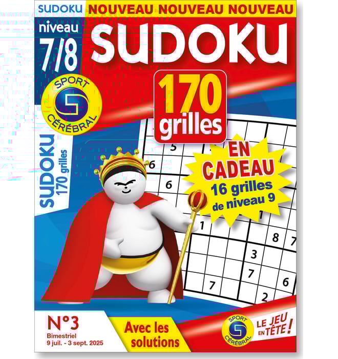 Sudoku 170 Grilles niveau 7/8 Sudoku 170 Grilles niveau 7/8