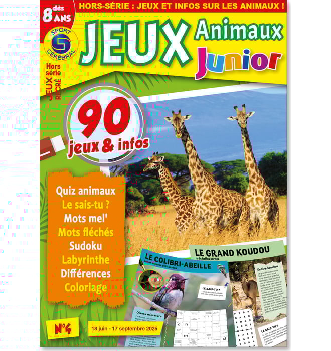 Jeux animaux Junior Numéro 4 Jeux animaux Junior Numéro 4