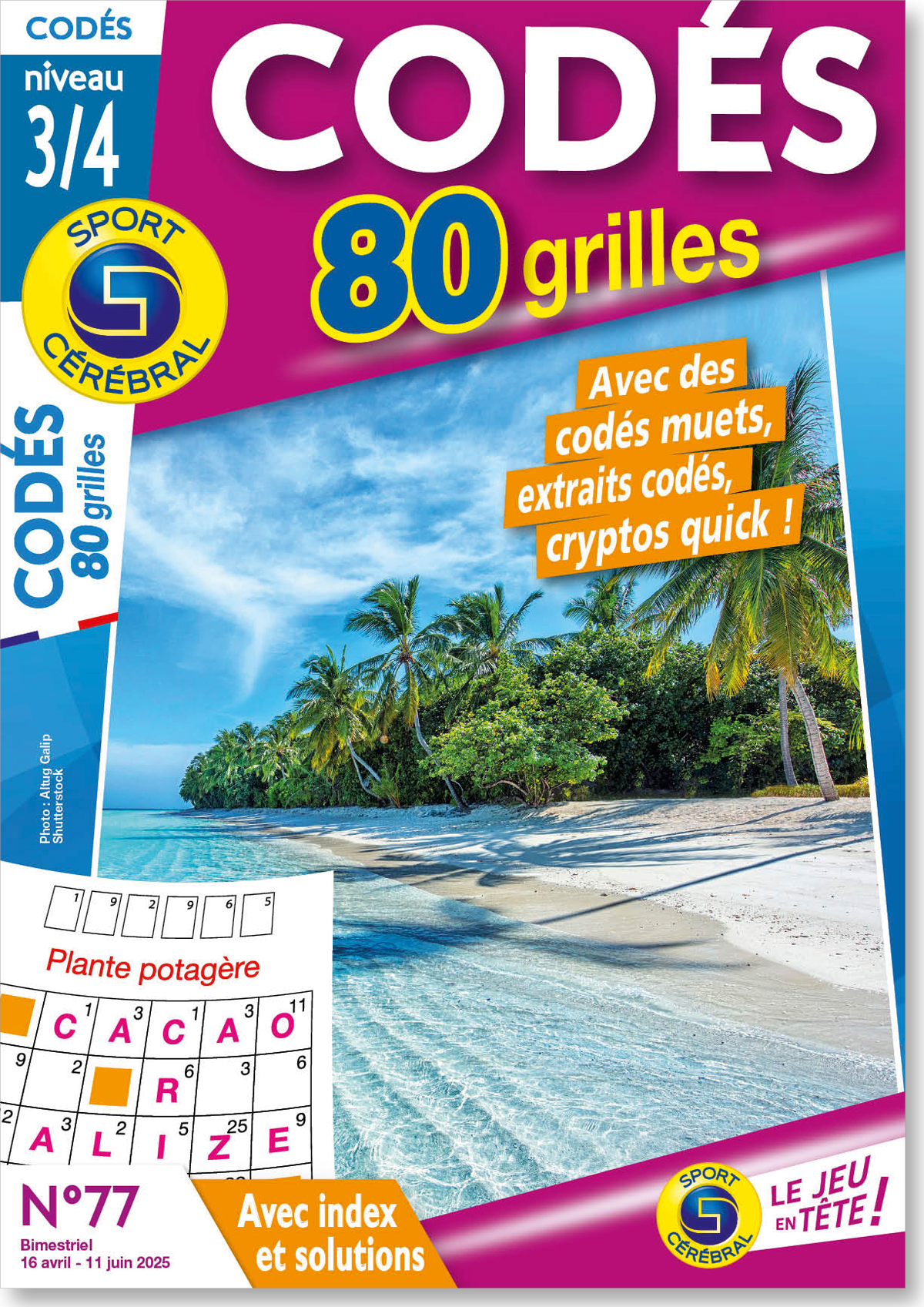 Codés 80 Grilles Niveau 3/4 Numéro 77