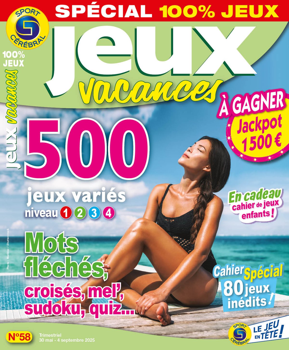 Jeux Vacances Spécial 100% Jeux Numéro 58