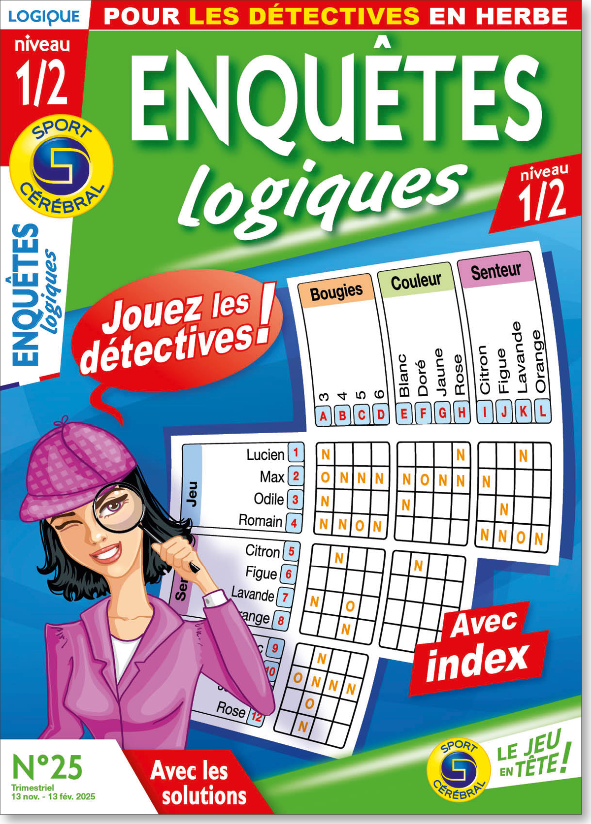 Enquêtes logiques niveau 1/2 Numéro 25