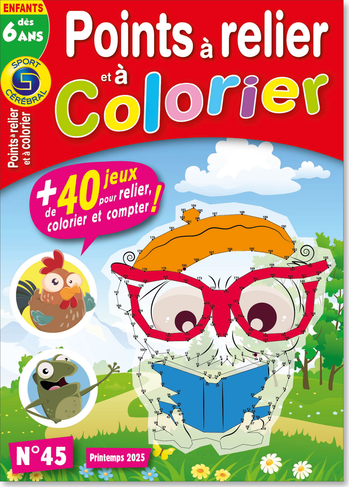 Points à relier et à colorier Numéro 45