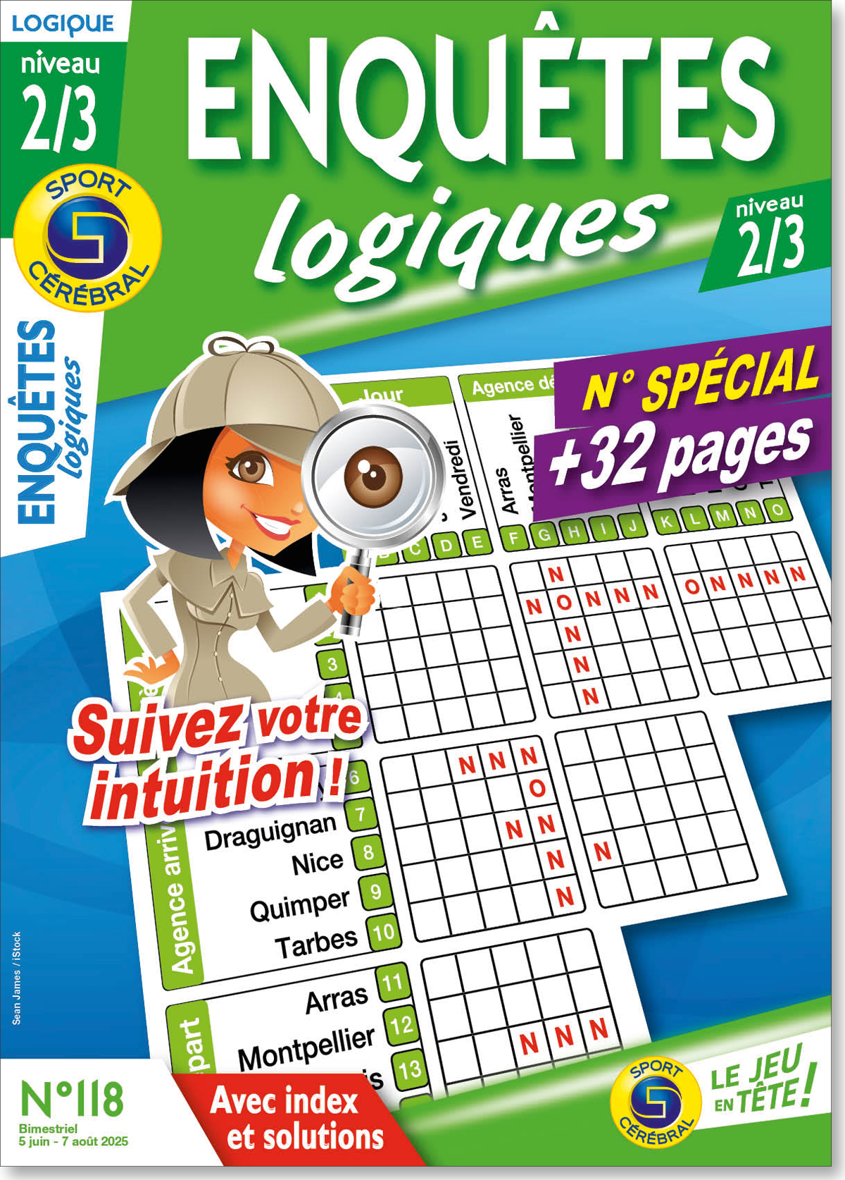 Enquêtes logiques niveau 2/3 Numéro 118