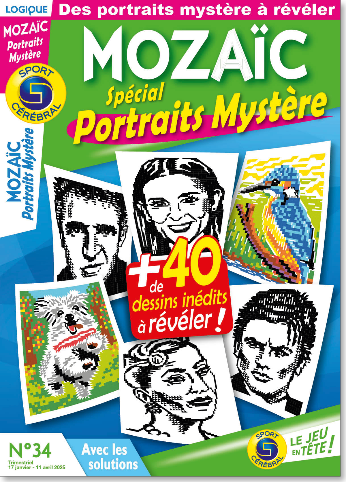 Mozaïc spécial portraits mystère Numéro 34