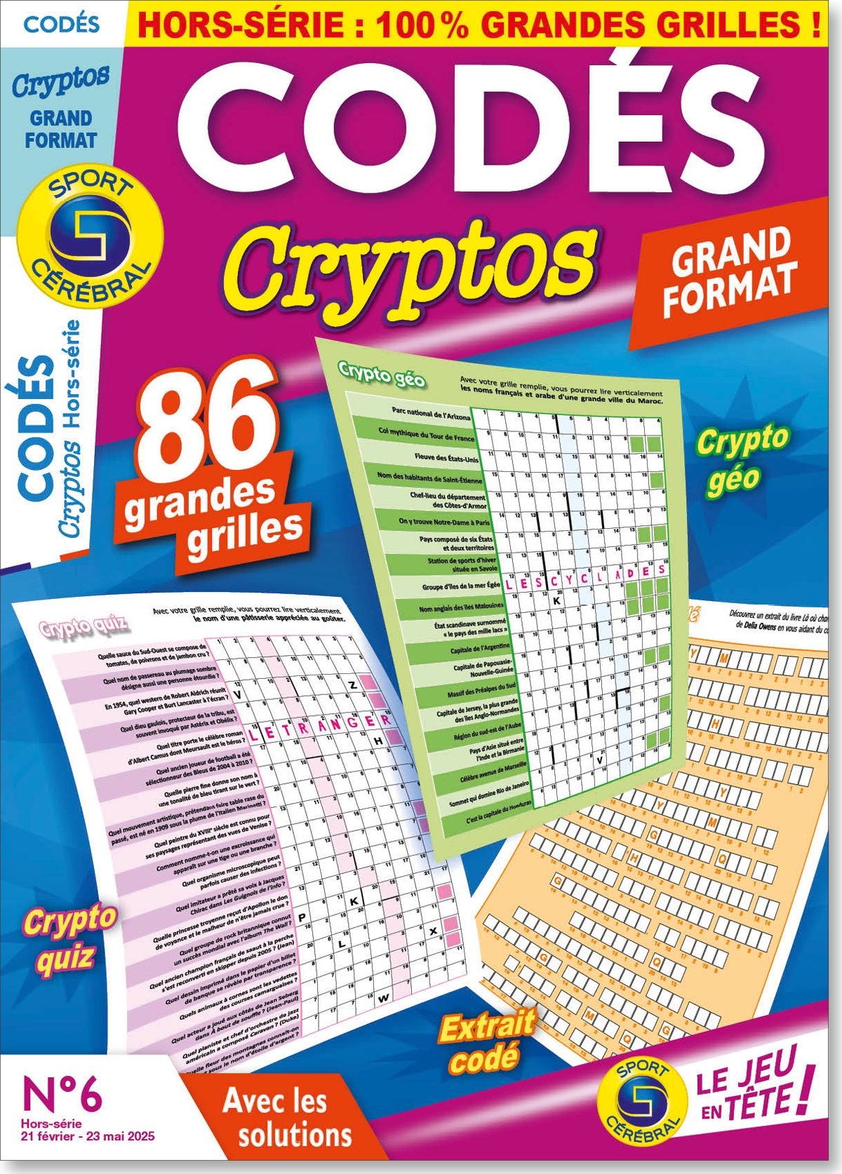 Codés Cryptos grand format Numéro 6
