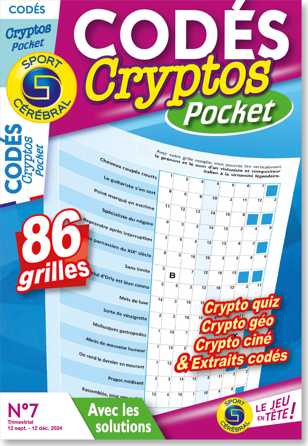 Codés Cryptos Pocket Numéro 7