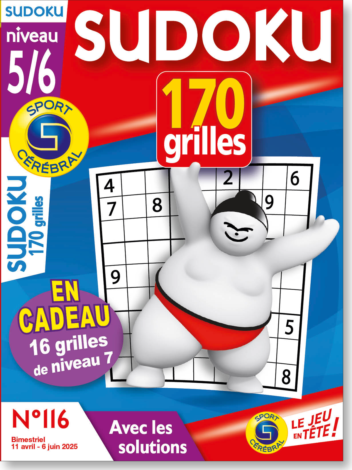 Sudoku 170 Grilles niveau 5/6 Numéro 116