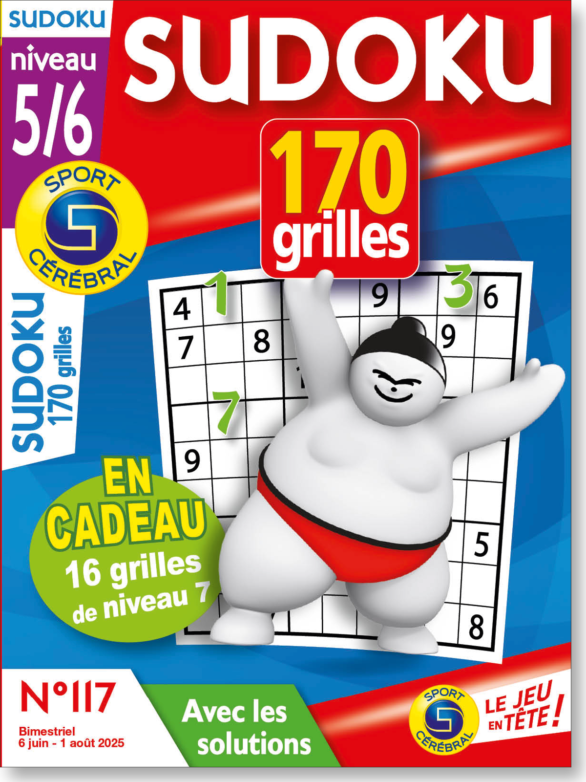 Sudoku 170 Grilles niveau 5/6 Numéro 117