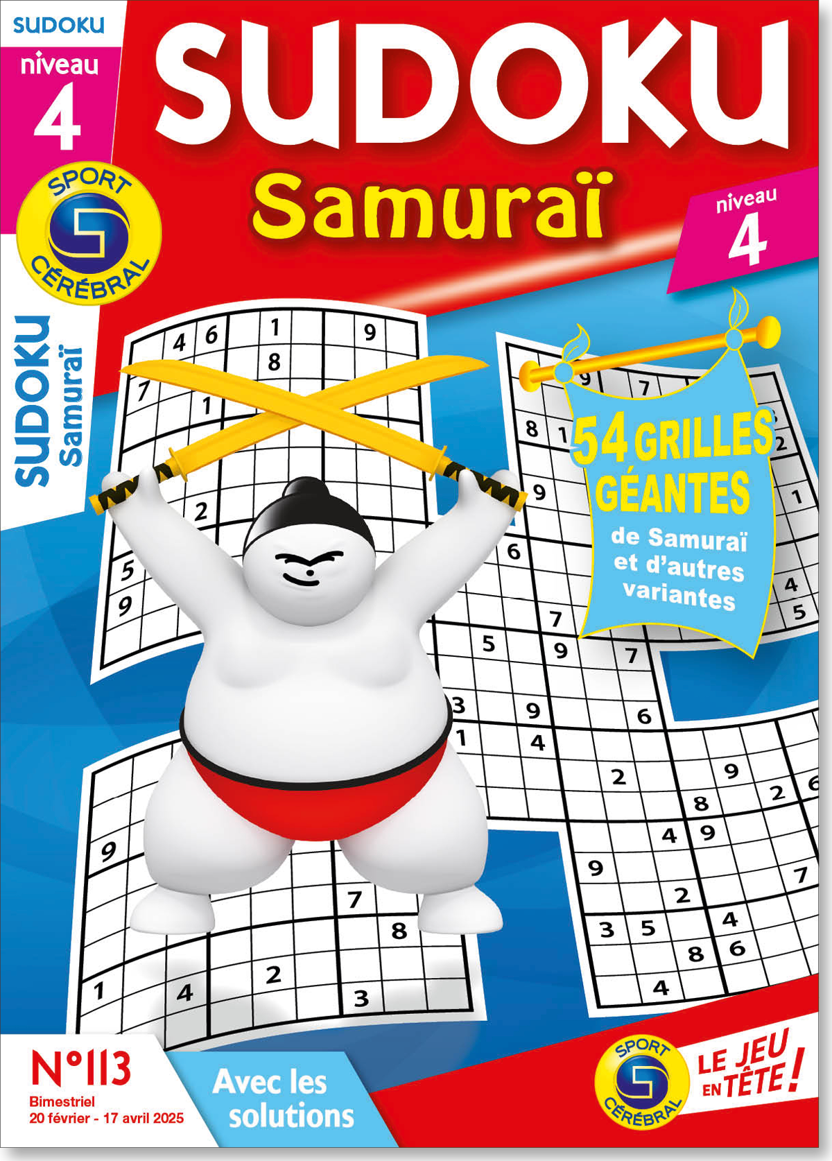 Sudoku Samuraï Niveau 4 Numéro 113