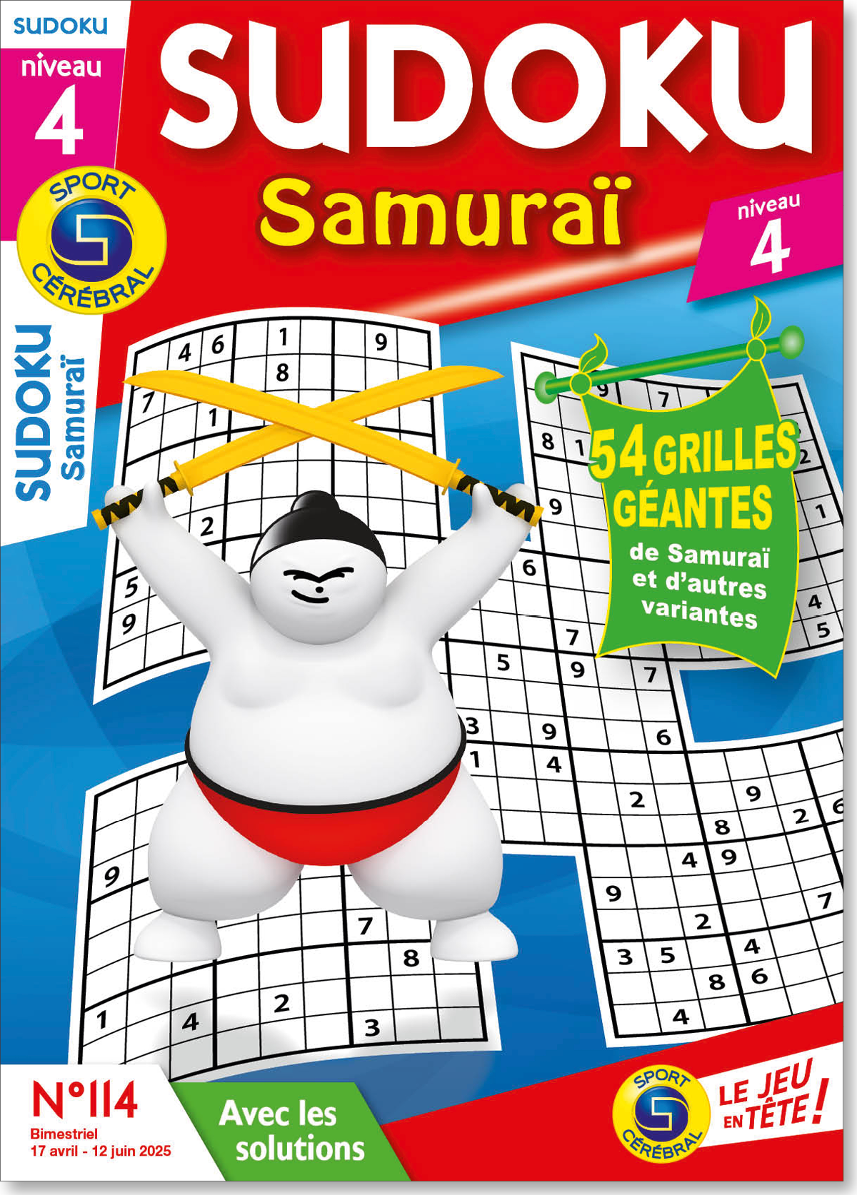 Sudoku Samuraï Niveau 4 Numéro 114