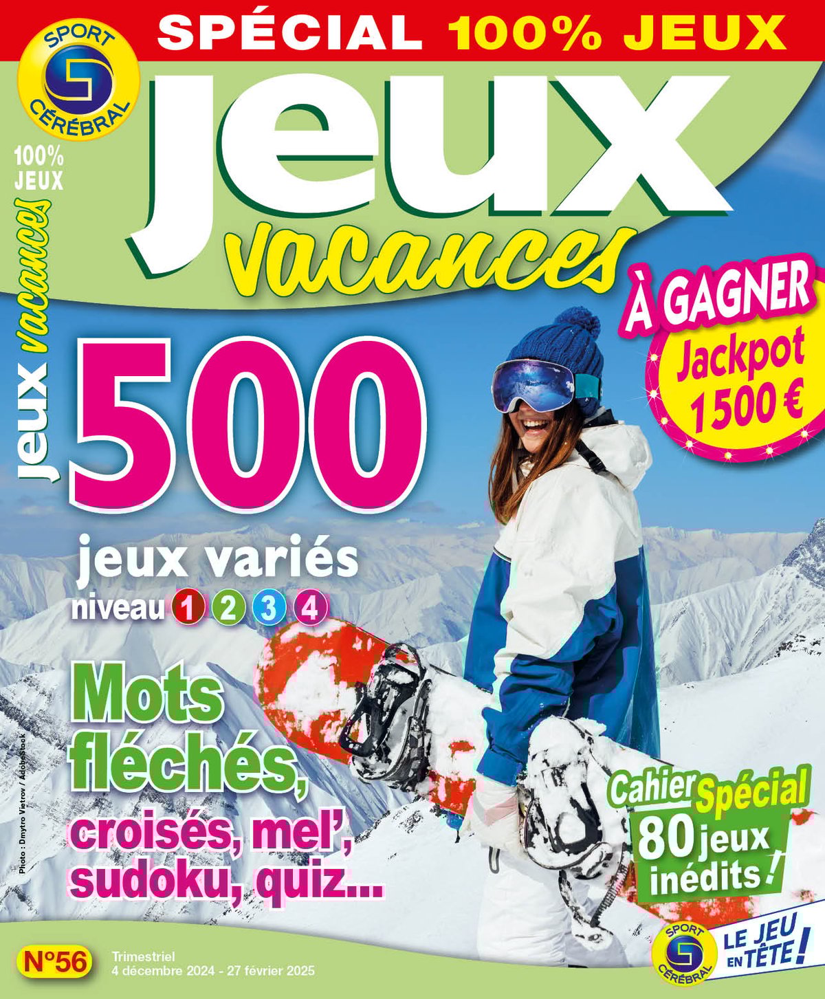 Jeux Vacances Spécial 100% Jeux Numéro 56
