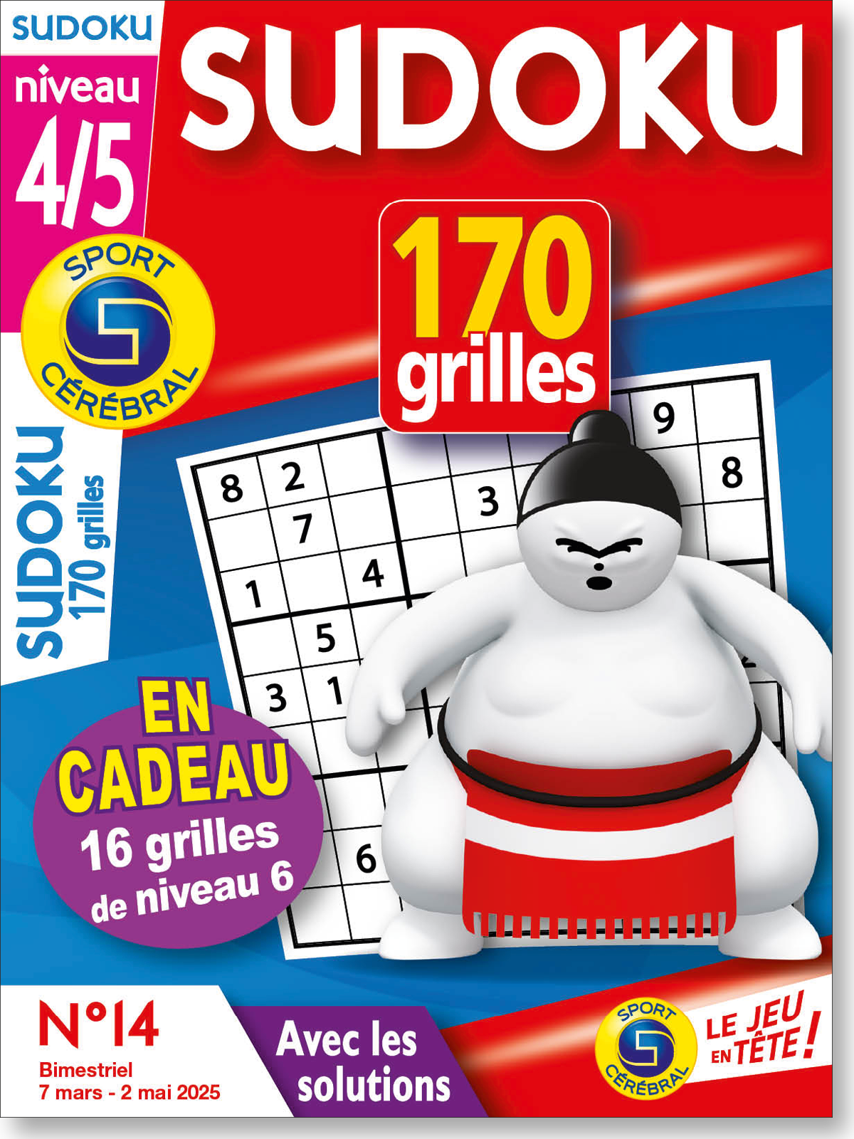 Sudoku 170 Grilles niveau 4/5 Numéro 14