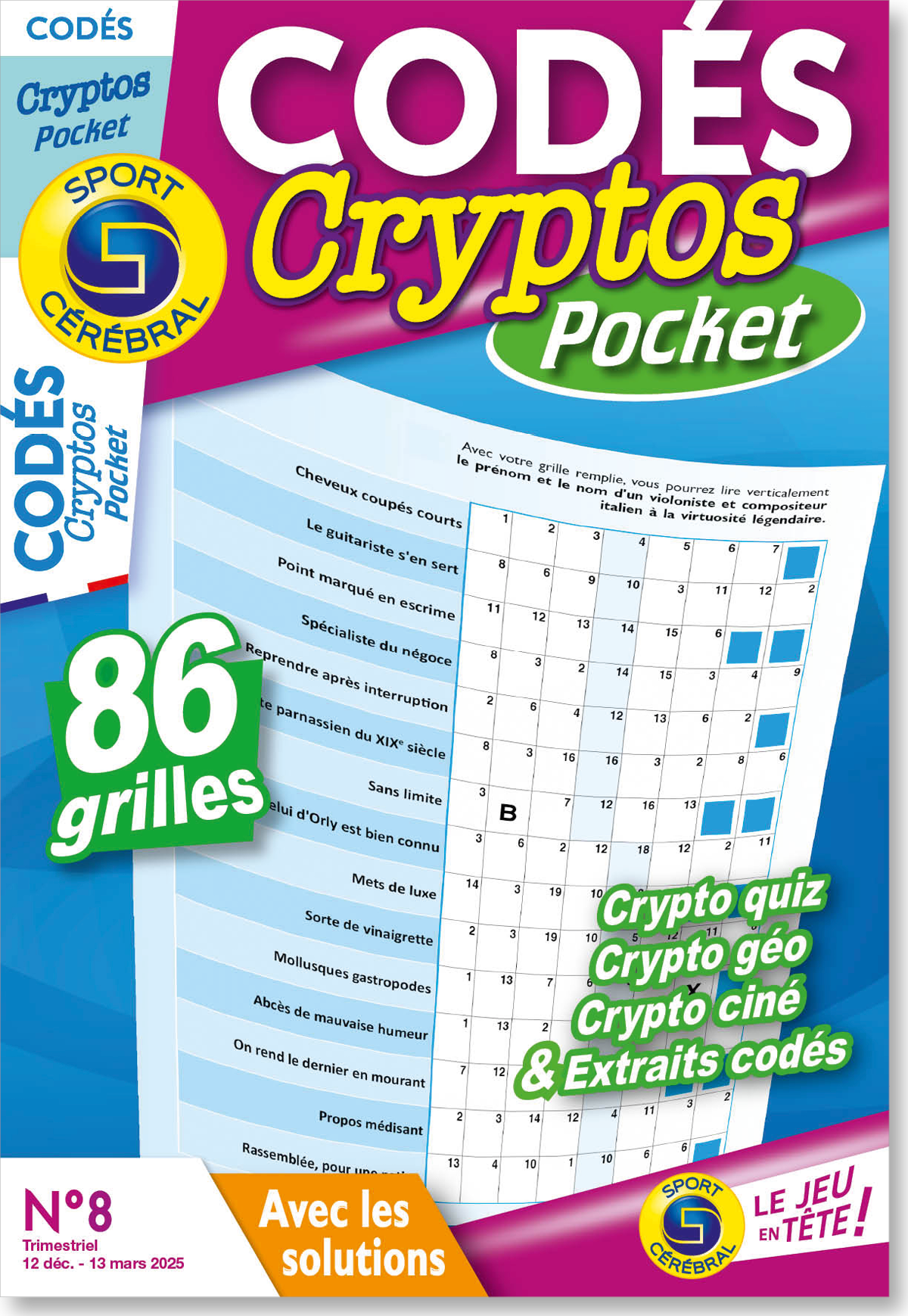 Codés Cryptos Pocket Numéro 8