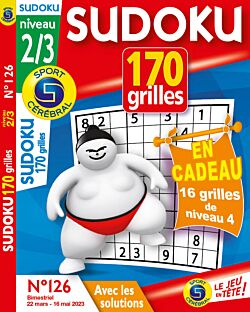Sudoku 170 grilles Niveau 2/3 - Numéro 126
