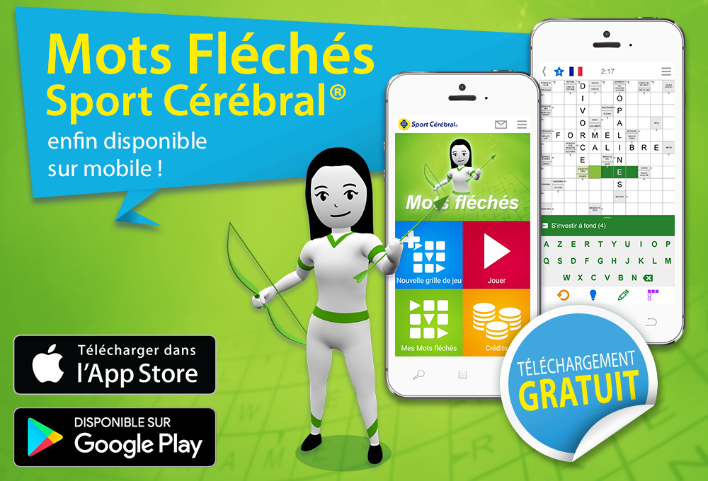 Application Mots Fléchés mobile Sport Cérébral