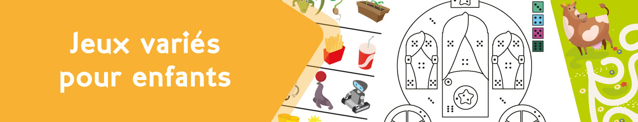 Jeux variés pour enfants