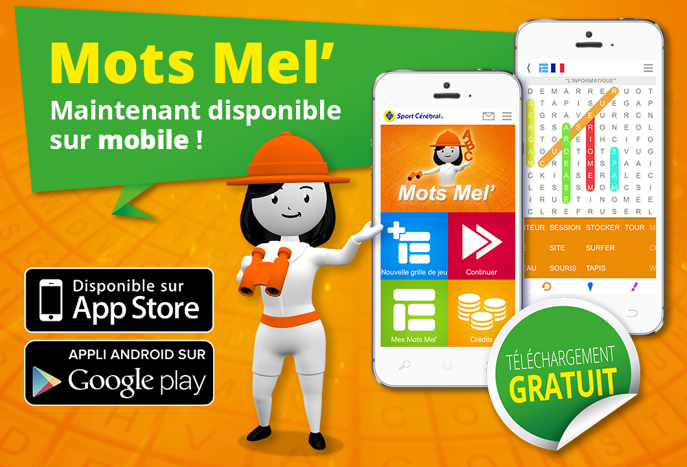 Application Mots Mel' mobile Sport Cérébral